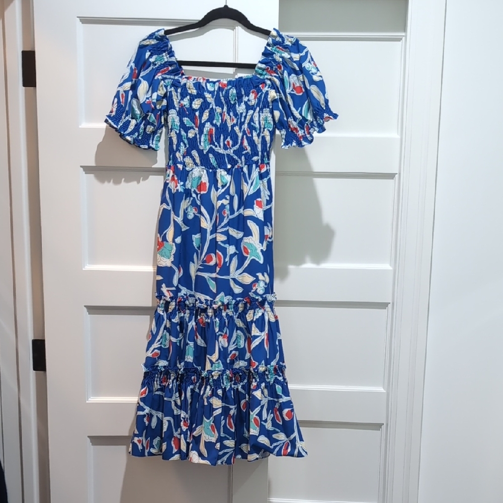 Floral Blue Kids Dress